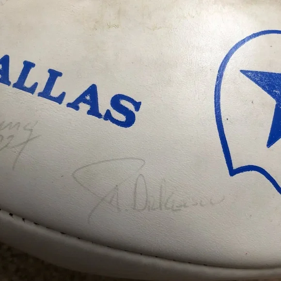 Vintage 1980's Dallas Cowboys Autographed Signed Football - No COA - Picture 9 of 16
